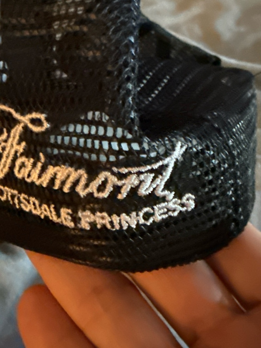 Black Trucker Hat - Picture 2 of 2